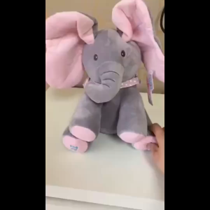 Rcynview ของเล่นสำหรับเด็กแบเบาะของเล่นเด็กตุ๊กตาช้างหูใหญ่นุ่มอบอุ่น