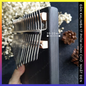 Đàn kalimba 17 phím màu đen hình chữ nhật gỗ nguyên khối khắc chữ kalimba QUYNHLEMO đồ chơi âm nhạc cho bé chơi.