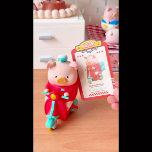 (LULU THE PIGGY OFFICIAL STORE) LuLu the Piggy Burger Express Movable Series Blind Box Figurine Toy