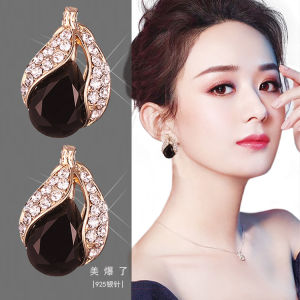Zhaoliying Silver Earrings High End Fashion Unique Womens Stylish Pure Silver Earrings out New 2025 Trendy Jewelry