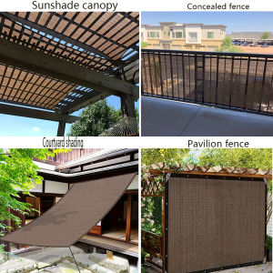 Brown sunshade net for UV protection in greenhouses agricultural gardens pavilions towers sunshade camping