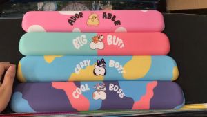 Đệm kê tay bàn phím chất liệu Silicon cute siêu đáng yêu chống công thái học Miếng kê tay bàn phím hình corgi Husky Bulldog