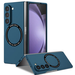 For Samsung Galaxy Z Fold 7 5G Armor Shockproof Matte Phone Cover for Magsafe Z Fold 7 6 5 4 3 Magnetic Wireless Charge PC Case