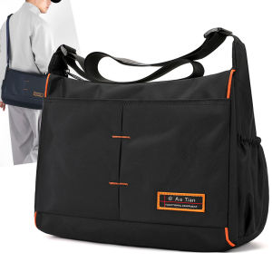 Túi Đeo Vai Nam Dung Tích Lớn Thời Trang Thể Thao Du Lịch Oxford Túi Đeo Chéo Bằng Vải Nylon Đơn Giản Màu Trơn Phong Cách Đường Phố