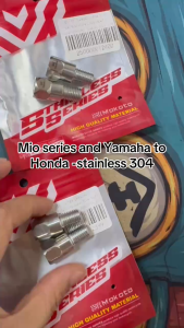 MOKOTO ELITE 304 Stainless 10MM Side Mirror Extension Bolt MIO SERIES ELITE-12399 / Yamaha to Honda