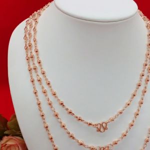 สร้อยคอนากลายเม็ดพริก ตะขอตัวเอ็ม ความยาว 18 20 24 นิ้ว ใส่ได้ทุกโอกาส งานสวย ดูดี ชุบนาก ดีไซน์ทันสมัย เครื่องประดับ