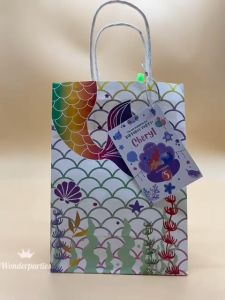 (Ready stock in Selangor) Wonderparties Kids Mermaid Theme BirthdayParty Gift Set/Souvenirs/Doorgifts/prize for competition/customized name cards/Pek hadiah hari jadi budak sekolah 美人鱼儿童主题式精美生日伴手礼生日伴手礼