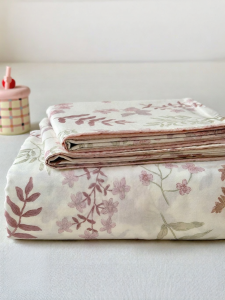 JoynCleon | Pure Cotton Bedsheet and Pillowcase Set