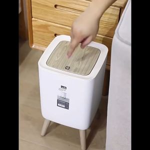 10L 7L 2L Trash Can Nordic Style High Foot Dustbin Kitchen Rubbish Bin Desktop Bin Table Bin Tong Sampah