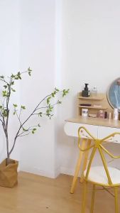 Home bedroom Vanity mirror with table European Drawer style functional Solid Wood Dressing makeupTable with LED light