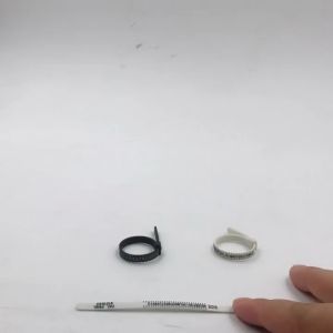 Finger Measuring Ring Circle ใหม่ ไม้บรรทัดวัดขนาดแหวน เทปวัดขนาดแหวน วัดขนาดแหวน (สามารถวัดได้ตั้งแต่ size 41-76)