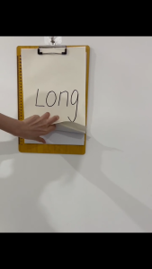 Long Wood Clipboard Hard Wooden Clip Board with Scale Document Organizer with Metal Clip