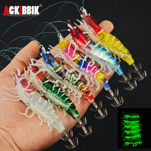Mồi Câu Tôm Phát Sáng Ackibbik 1 Cái Mô Phỏng Tôm Dùng Cho Nước Mặn Mực Phụ Kiện Câu Cá Phát Quang Cho Biển Sông Hồ
