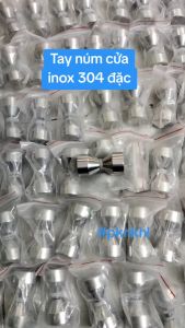 Tay nắm cửa lùa tủ kính - Núm cửa inox 304 đặc phòng tắm toilet