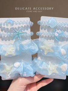 Durable Blue Childrens Hair Bow Head Accessories