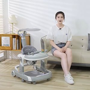 Baby Walker For Baby Boy/Girl - Baby Suitable 6-36 Months Infant Foldable Walker With Brakes Wheel And Music Toddler Walk Learning Walker