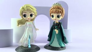 Solid PVC 4th Generations Frozen Anna Princess Toy Hand Model Girl Birthday Baking Cake Decoration Ornament