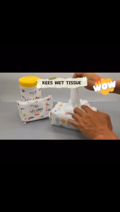 Baby Wipes Baby Hand & Mouth Wet Tissue Tisu Basah Bayi 100pcs 湿纸巾 ( No Alcohol No Bleach ) Sensitive | KEES
