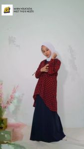 Setelan Cardigan Anak Perempuan Umur 3 - 14 Tahun Misora Baju Muslim Anak Perempuan 3 Tahun 8 Tahun 10 Tahun 12 Tahun Murah