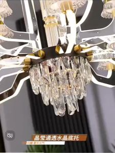 Đèn Chùm Đèn Chùm Thả Trần Pha Lê 12 Tay 3 Chế Độ Sáng Trang Trí Phòng Khách Phong Cách Hiện Đại