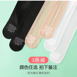Girls Silk Stockings Summer Thin Leggings Childrens Bare Leg Trick Meat Color Super Thin White Base Pants Baby Pantyhose Spring Autumn