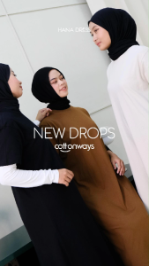 COTTONWAYS | Hana Dress Lengan Pendek Cotton Combed 24s