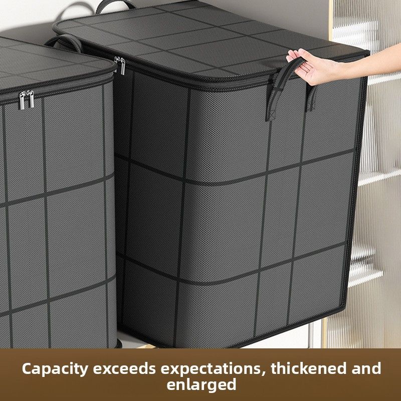 Extra Large Woven Storage Bag For Quilts And Bedroom Organisation_voghion.com