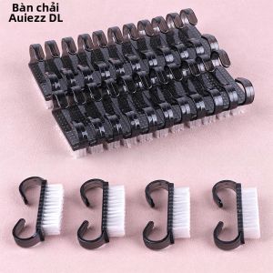 50/100 Cái Bàn Chải Làm Móng Tay Bằng Nhựa Màu Đen Mềm Mại Dùng Làm Sạch Bột Móng Loại Bỏ Da Chết Bụi Dụng Cụ Chăm Sóc Móng Tại Salon