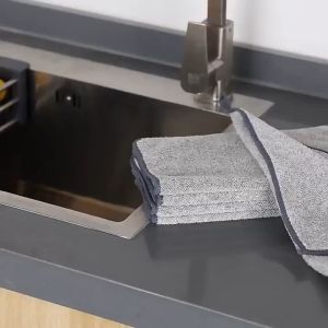 BOSSLU Kain Lap Dapur Microfiber Kain Lap Dapur Anti Minyak E330