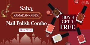 Ramadan Offer [Buy 4 get 1 Free]Saba Breathable Nail Polish - Buy 4 Saba Vegan and Halal Nail Polish and get 1  Free | Wudhu Friendly Halal