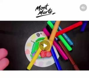 Mont Marte Signature Tri Grip Watercolour Markers 12Pc