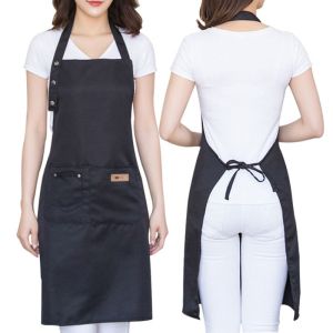 Canvas Work Apron Men Women Chef Kitchen Grill Restaurant Bar Cafe Beauty Nail Salon Waiter Professional Durable Long Lasting
