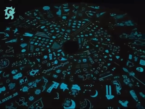 1 LEMBAR tato temporer tato badan glow in the dark tato bercahaya tato kupu bunga tato sementara