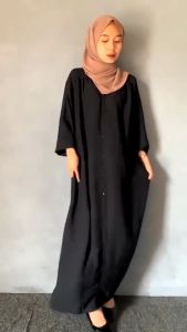 Paula Dress Wanita Bahan Crinkle Airflow Premium