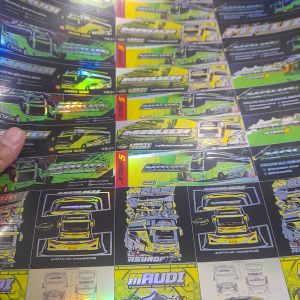 STIKER BUS BASURI FULL MAUDI BAHAN HOLOGRAM ORIGINAL ANTI AIR