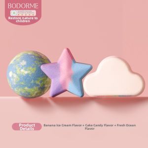 bodorme | Bedme Childrens Bath Ball Baby Bubble Bath Bathing Ball Girl Bathtub Salt Ball Foaming Bath Products For Kids 3-6 Years Old