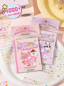 Yu Xian 4000 แผ่นตัดลายติดเล็บ วิธีการตกแต่งหนังสือบันทึก ติดตั้งตัวติดต่อ อุปกรณ์ตกแต่ง DIY วัสดุสำหรับตัดต่อ