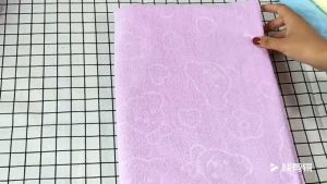 ผ้านาโนลายหมี ผ้าเช็ดตัวนาโน ผ้าเช็ดตัว ผ้าขนหนู ผ้าเช็ดตัวลายการ์ตูน ผ้าห่อตัวเด็ก 70 x 140 ซม.