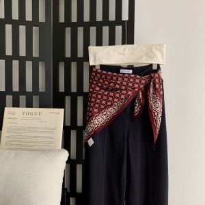 XUANXUAN | Macadamia Nut Floral Scarf Triangle Waist Belt Women Decorative Skirt Jeans New 2025 Tie Waist Accessory Curtain