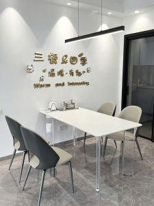 Modern Minimalist 3D Wooden Letter Wall Stickers Dining Room TV Background Wall Art Decorations Home Furniture Accessories