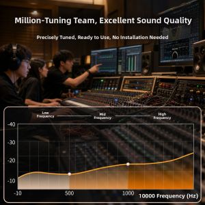 kinyo | Built-in Sound Card K Singing Microphone Headset with Ear Monitor