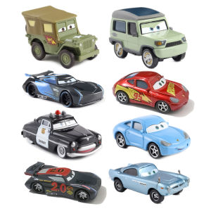 Takara Tomy | Disney Pixar Cars 2 Cars 3 Lightning McQueen Storm Jackson Luigi Model Car 1:55 Metal Die Casting Racing Car Toys Birthday Gifts