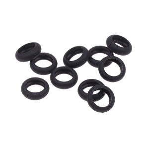 OUHOE | 【LS】【EL】10pcs Flat Earphones Silicon Rubber Ring Case Flexible Earphone Shell Cover for 15mm Earphones
