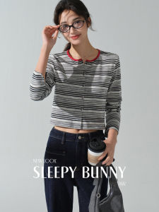 Striped Slimming Long Sleeve T-Shirt