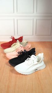 Gypsy - Sepatu Wanita Sneakers Fashion Sport Style Praktis Bahan Flyknit Import Amber