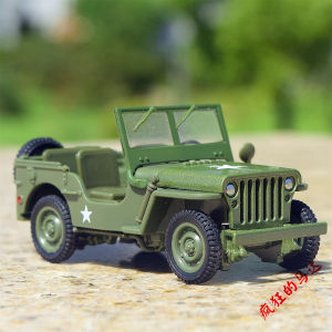 Classic World War II Jeep Willys 1940 Off-Road Alloy Car Model Collectible Gift Toy Realistic Static Vehicle Model