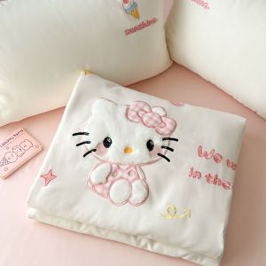 susan | Single Dorm Summer Cool Blanket Washable KT Cat Pattern