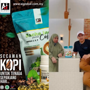 1 PEK KOPI SACHA INCHI PREMIUM AI GLOBAL RESOURCES  [FREE POSTAGE ]
