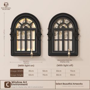 HAOJIUBUJIAN | 3D Classic French Style False Window Decorative Painting