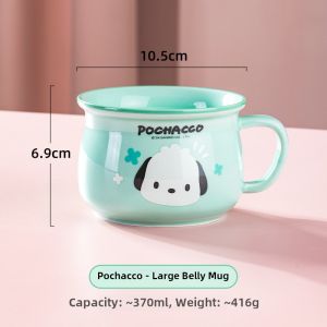 Adorable HelloKitty Ceramic Mug for Home Breakfast Milk Drinking Cup Children Water Cup High Aesthetic Value Mug